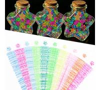 Norbiariz 210 Sheets Colorful Star Print Star Origami Paper Strips Rainbow Lucky Star Folding Paper Double-Sided Pattern Paper for DIY Crafts Decorations