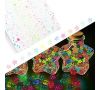 Norbiariz 210 Sheets Star Origami Paper Glow in The Dark 12 Constellation Print Lucky Star Paper Strips Double Sided Colorful Star Folding Paper for DIY Crafts Decoration