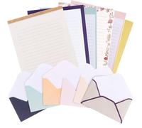 Norbiariz Floral Stationery Set 36 Lined Writing Papers with 18 Envelopes Botanical Letter Writing Kit for Notes Invitations Greeting Cards