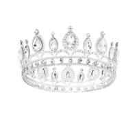 Norbiariz Silver Crown for Women Crystal Princess Tiaras Rhinestone Queen Headband Wedding Bridal Costume Hair Accessories