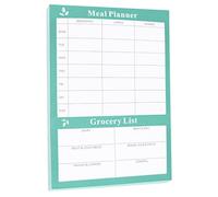 Norbiariz Weekly Meal Planner Pad with Grocery List Tear Off Meal Planning Notepad 7 Day Breakfast Lunch Dinner Food Organiser Shopping List Notebook for Household Kitchen Daily Food Prep Planning