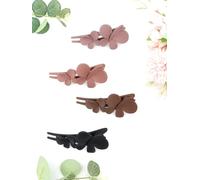 Norbiarz 4pecs Large Flower Claw Hair Clips for Thick Hair Shell Banana Clip for Strong Hold Non-Slip Jaw Clips Fashion Accessories Cute Barrettes for Women Girls Teens