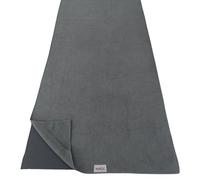 NORCIA Non Slip Yoga Towel with Corner Pockets, Mat-Sized 24"x72", 100% Microfiber Sweat Absorbent, Perfect for Hot Yoga, Bikram, Pilates and More (Grey)
