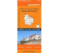 Nord-Pas-de-Calais, Picardy - Michelin Regional Map 511