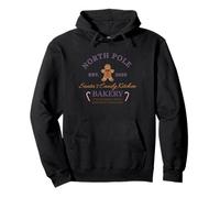 Nord Pol Bakery Gingerbread Man Christmas Bakery Design Pullover Hoodie