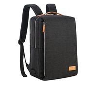Nordace Siena - 15.6 Inch Laptop Backpack for Men & Women with USB Charging Port, Waterproof - Daily, Travel, Work, School, Black, 19L, Travel Backpacks