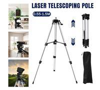 Nordara 1.5M Aluminum Laser Level Tripod Adjustable Stand w/Bag in Silver Nordara Silver