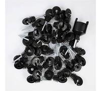 Nordara 100 PCS Screw-In Ring Insulators Electric Fencing Wire in Black | Size: 10000mm x 520mm Nordara Black 10000mm x 520mm