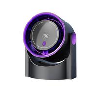 Nordara 100 Speeds USB Rechargeable Desk Fan Portable Desktop Table in Black Nordara Black