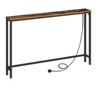 Nordara 120x15x79.5cm Charging Station Console Table Hallway Sofa Display in Black | Size: 100 cm x 80 cm Nordara Black 100 cm x 80 cm