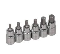 Nordara 12Pcs 1/2" Drive Impact Hex Bit Socket Set H5-H22 Allen Key Wrench in Silver Nordara Silver