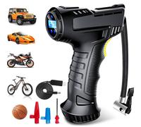 Nordara 12V Cordless Car Tire Inflator Portable Air Compressor Pump in Black Nordara Black