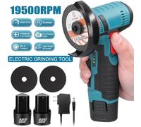 Nordara 12V Mini Cordless Angle Grinder with 2 Batteries & Charger in Teal Nordara Teal