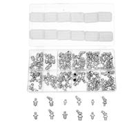Nordara 130Pcs Assorted Box of Grease Nipples in Silver | Size: 1000mm × 13000mm Nordara Silver 1000mm × 13000mm