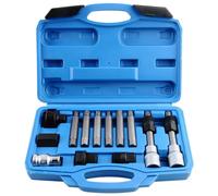Nordara 13pc Alternator Freewheel Pulley Removal Set Car Garage Tool Kit UK in Silver Nordara Silver