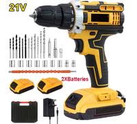 Nordara 2 Battery 21V Cordless Drill Combi Driver Electric Screwdriver Set in Yellow | Size: 1000mm × 13000mm Nordara Yellow 1000mm × 13000mm