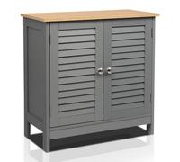Nordara 2 Door Bathroom Storage Cabinet Grey Nordara Grey