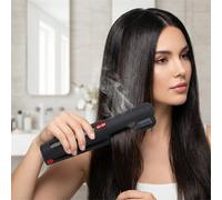 Nordara 2 In 1 Cordless Mini Hair Straightener Quick Heat Uk In Black Black