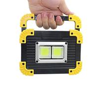 Nordara 2 Pack Work Light USB Rechargeable Torch Camping Security Lamp in Yellow Nordara Yellow