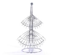 Nordara 2 TIER- Swinging Fruit & Vegetable Basket Storage Stand in Silver Nordara Silver