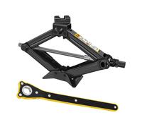 Nordara 2 Ton Scissor Wind Up Jack for Car Van with Crank Handle in Black Nordara Black