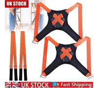Nordara 200kg Adjustable Moving Straps for 2 Movers in Orange Nordara Orange