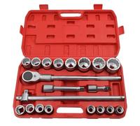Nordara 21pc 3/4" Deep Impact Socket Set 19-50mm in Silver Nordara Silver