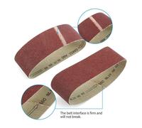 Nordara 24 Pack Sanding Belts 75x533mm Mixed Grit 60-120 for Makita Bosch in Brown Nordara Brown