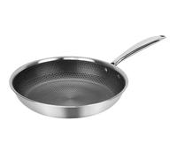 Nordara 24cm Stainless Steel Frying Pan Non Stick Induction Cookware in Silver Nordara Silver