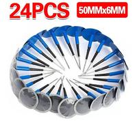 Nordara 24Pcs Car Tyre Puncture Repair Kit 50x6mm Mushroom Plug Patch in Blue Nordara Blue