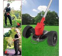 Nordara 24V Cordless Grass Trimmer Garden Cutter With 2 Batteries in Red Nordara Red