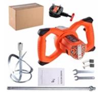 Nordara 2800W Electric Plaster Paddle Mixer in Orange | Size: 100 cm Nordara Orange 100 cm