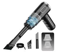 Nordara 29000Pa Wet Dry Cordless Handheld Car Vacuum Cleaner Strong Suction in Black | Size: 120 cm x 70 cm Nordara Black 120 cm x 70 cm