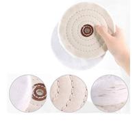 Nordara 2Pcs 6" 80 Layer Polishing Mop Buffing Wheel For Drill & Grinder in Beige Nordara Beige