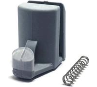 Nordara 2Pcs Bottom Shower Door Hooks Guides Rollers Runners in Grey Nordara Grey