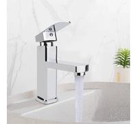 Nordara 2pcs Modern Chrome Bathroom Basin Mono Mixer Tap in Silver Nordara Silver