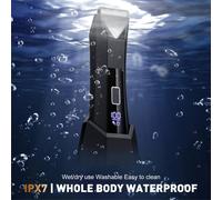 Nordara 3-In-1 Men's Body Trimmer Ipx7 Waterproof Rechargeable In Black Black