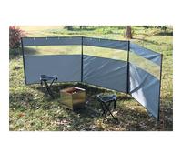 Nordara 3 Panel Camping Wind Screen in Grey Nordara Grey