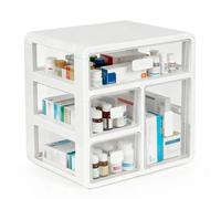 Nordara 3-Tier Desktop Medicine Storage Organiser Box in White