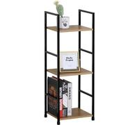 Nordara 3 Tier Ladder Shelf Bookcase Display Stand Plant Rack Shelving Unit in Black Nordara Black