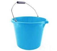 Nordara 3 x 14L Builders Bucket Pouring Lip Metal Handle Storage Sky in Blue | Size: 3 Pack Nordara Blue 3 Pack