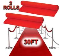 Nordara 30ft Hollywood Red Carpet Runner Party Decoration Nordara Red
