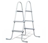Nordara 33 Inch Ladder Grey Metal Frame Ground Swimming Pool Steps | Size: 2.5kg Nordara Grey 2.5kg