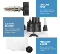 Nordara 3L+1L Car Brake Clutch Bleeding System Fluid Bleeder Tool Set UK in White Nordara White