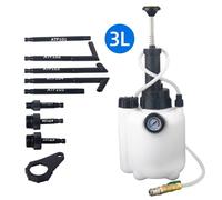 Nordara 3L Manual Transmission Fluid Pump Tool with 8pc ATF Adaptors in White Nordara White