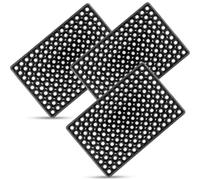 Nordara 3X Large Industrial Non-Slip Rubber Ring Door Mat Outdoor in Black | Size: 100 cm x 110 cm Nordara Black 100 cm x 110 cm