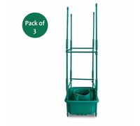 Nordara 3x Tomato Growbag Halos Plant Pot Support Trellis Hydroponics Kit in Green Nordara Green