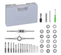 Nordara 40Pcs Metric Tap & Die Set M3-M12 Nut Bolt Thread Cutter Wrench in Silver Nordara Silver