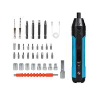 Nordara 4V Cordless Electric Screwdriver Set Fast-Charging Tool Kit in Black | Size: 10000mm x 520mm Nordara Black 10000mm x 520mm