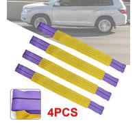 Nordara 4x Alloy Wheel Vehicle Car Recovery Securing Tie Link Straps in Purple Nordara Purple